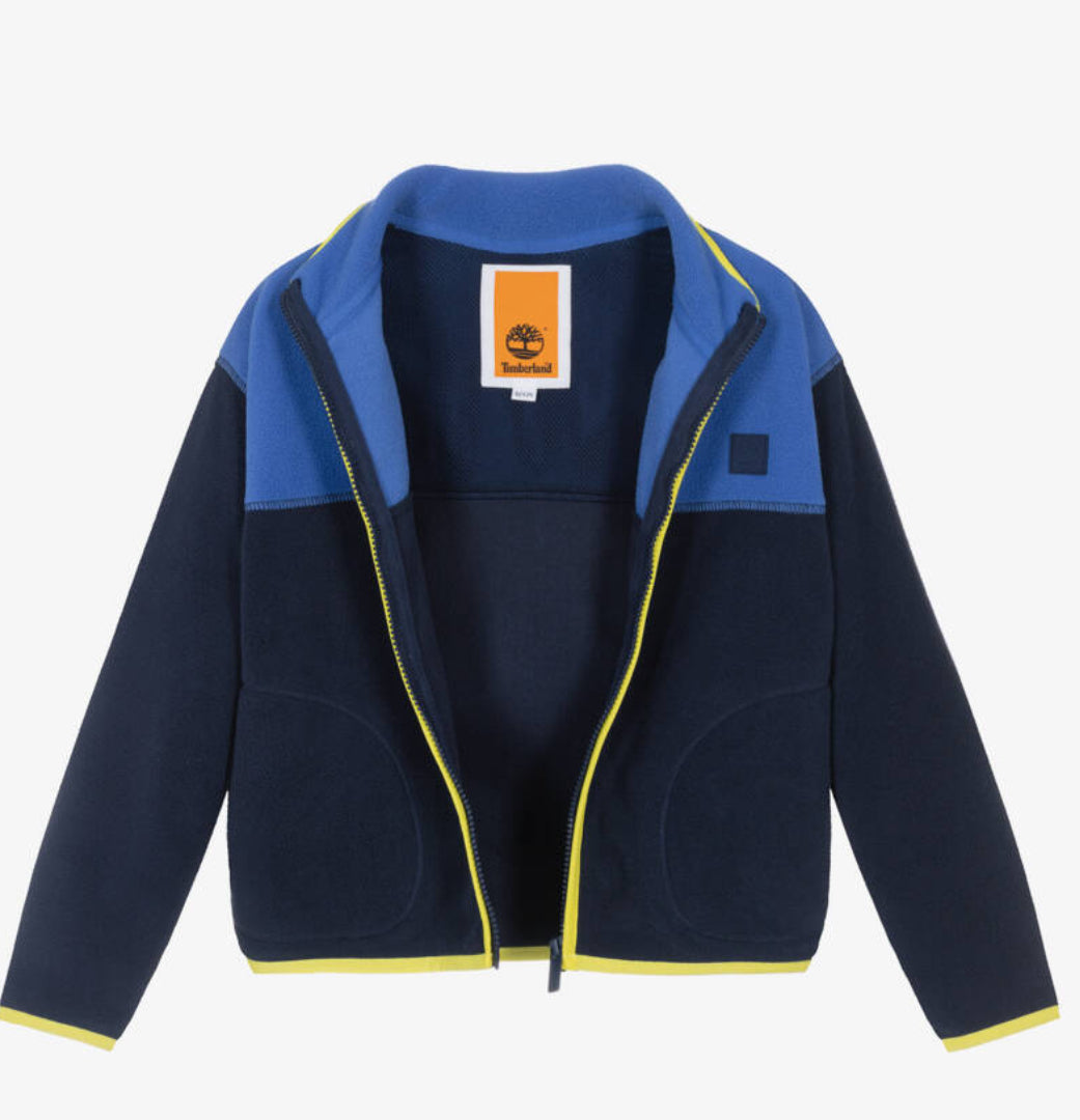 Timberland Boys Blue Polar Zip Up Fleece.