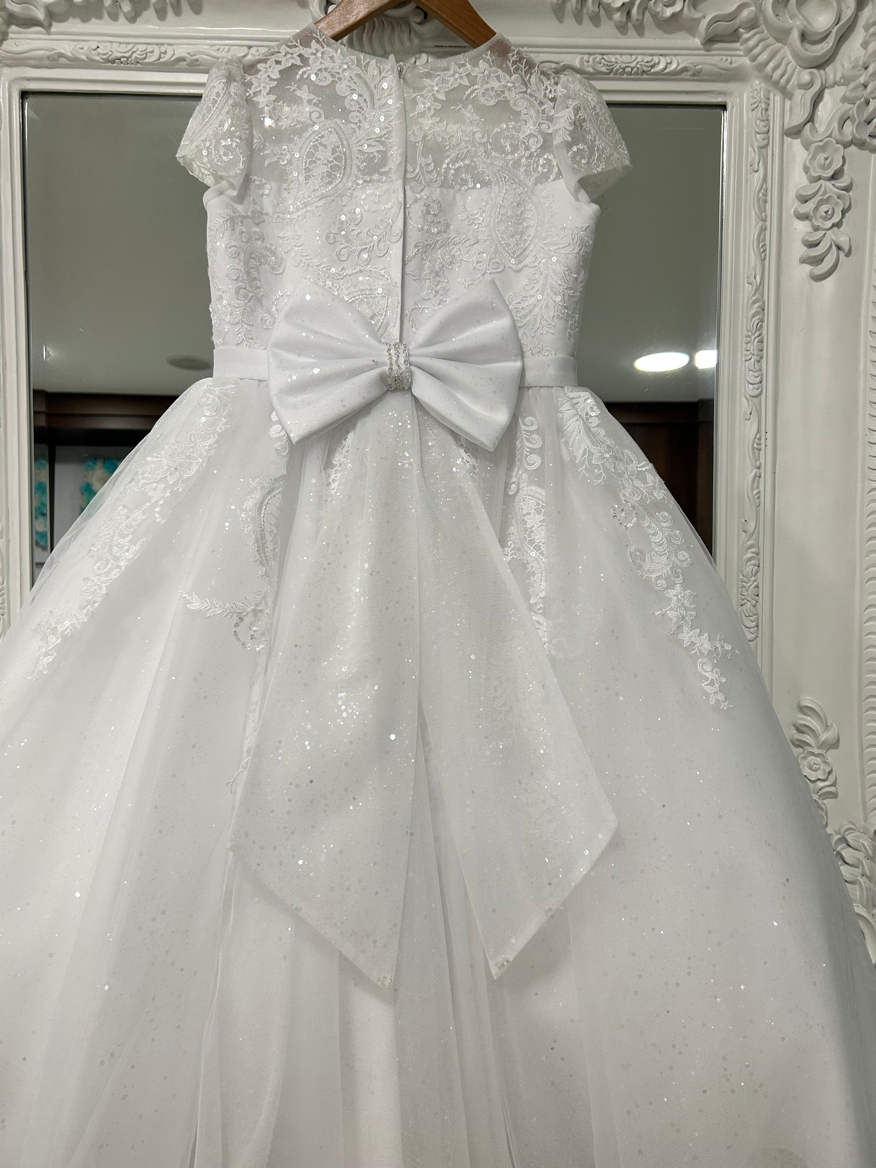 Sweetie Pie Communion Dress Size 7.5 Tea Length