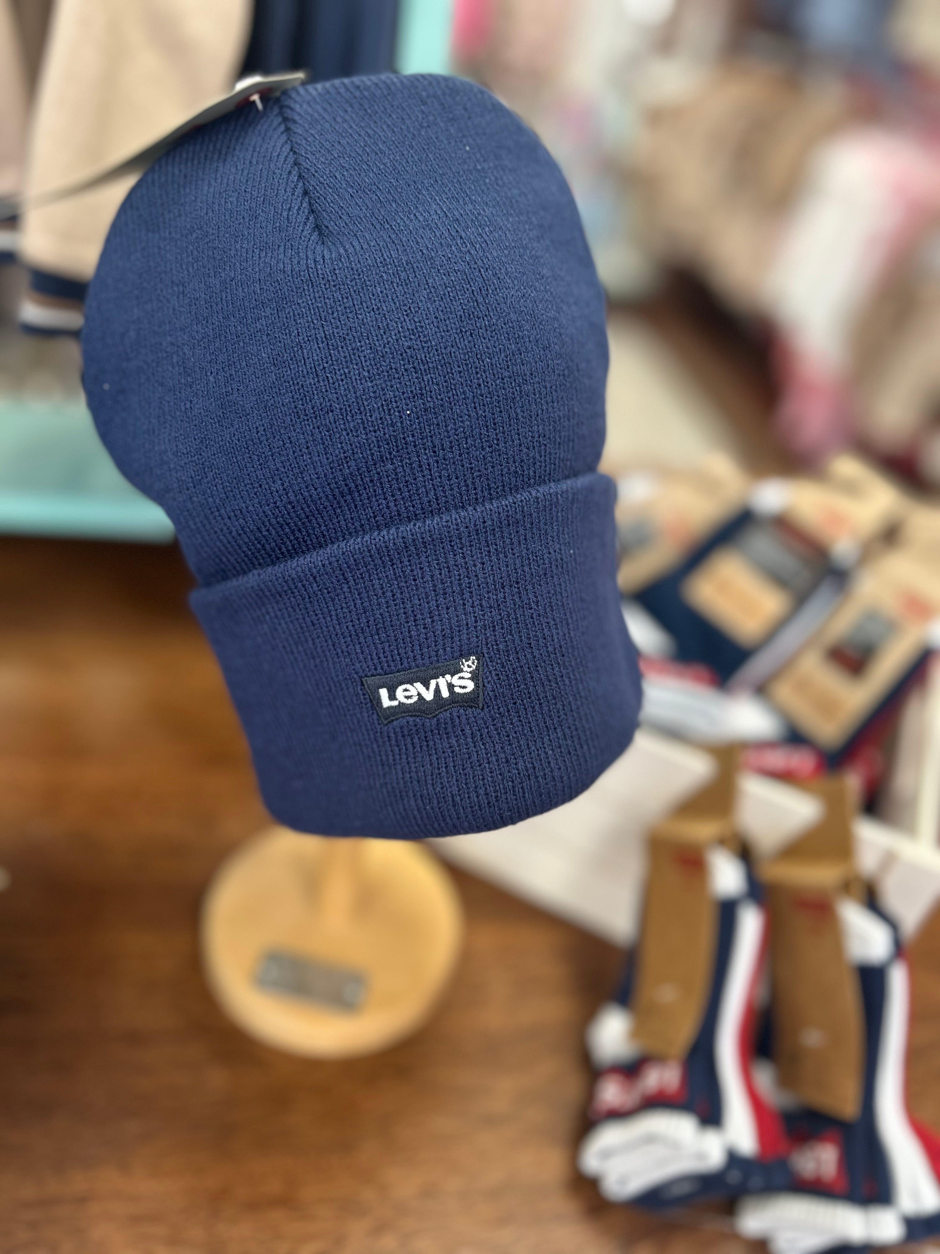 Levis Boys Navy Knit Hat