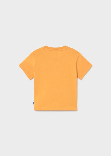 Mayoral Younger Boys Ochre Hippo Animal T-Shirt 1011