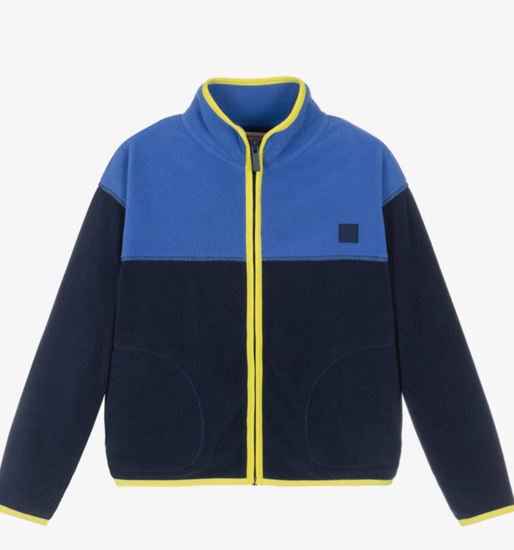 Timberland Boys Blue Polar Zip Up Fleece.