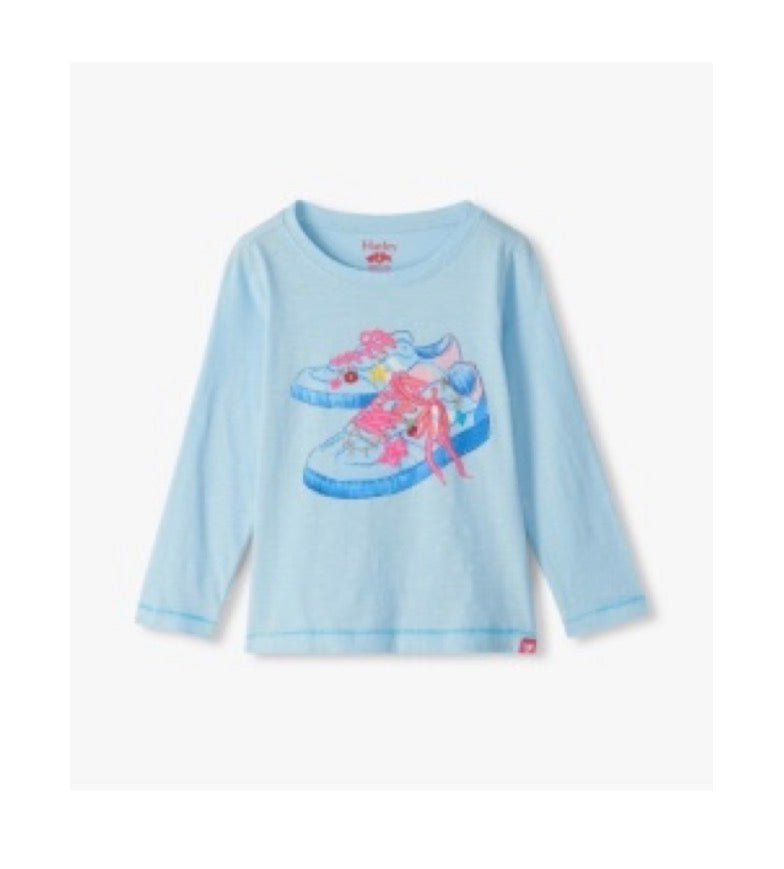 Hatley Girls Blue Sneaker Top