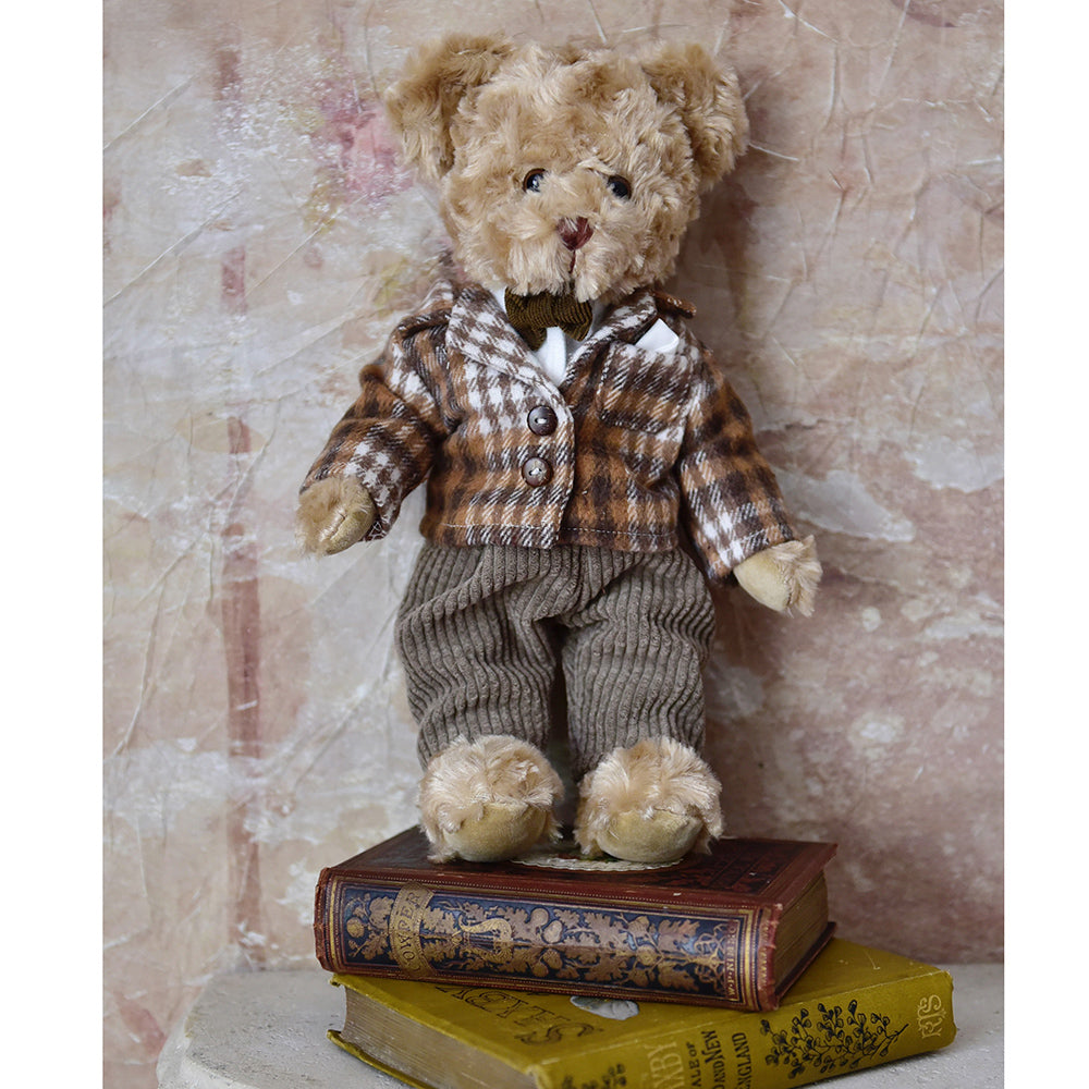 Teddy Bear Boy With Tweed Jacket