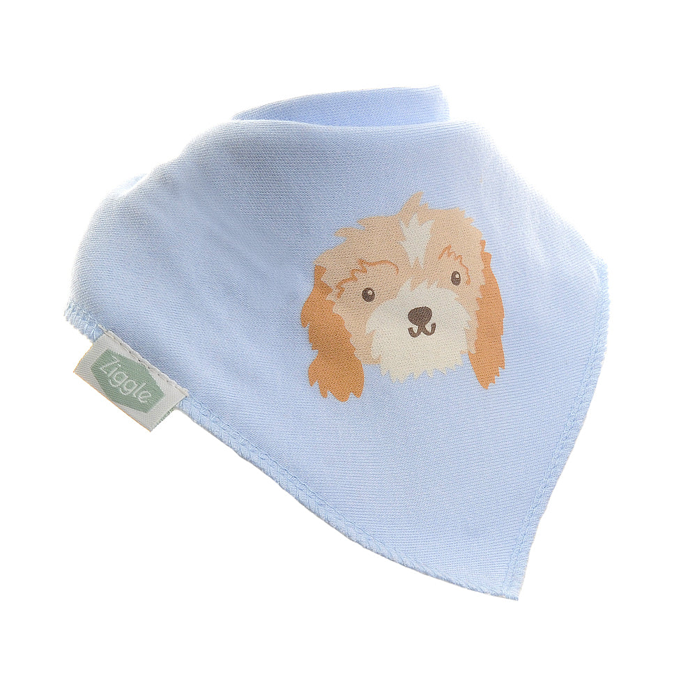 Ziggle Baby Blue Cockapoo Bib