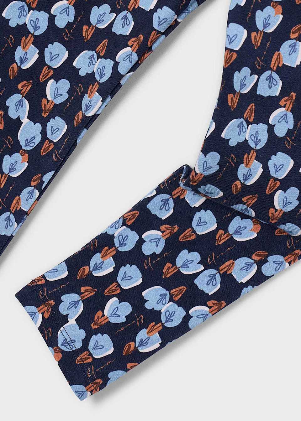 Mayoral Girls Blue Floral Legging Set