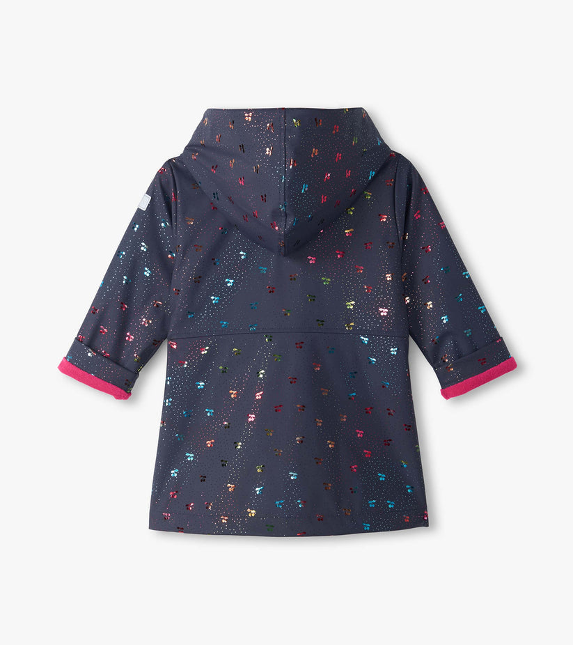 Hatley Girls Foil Cherry Raincoat