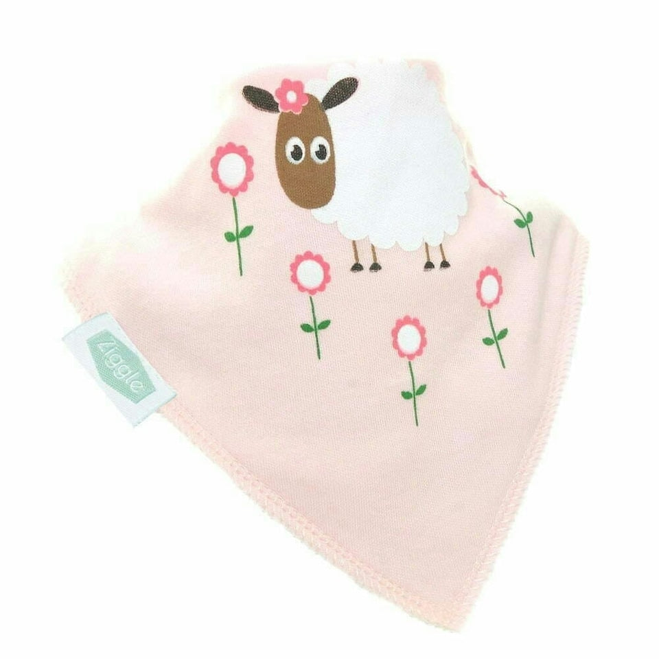 Ziggle Pink Sheep Bib