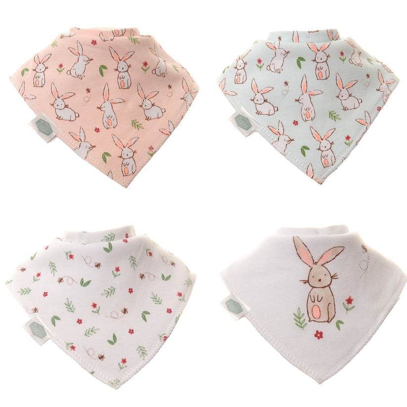 Ziggle Baby Bunny Bibs 4 Pack