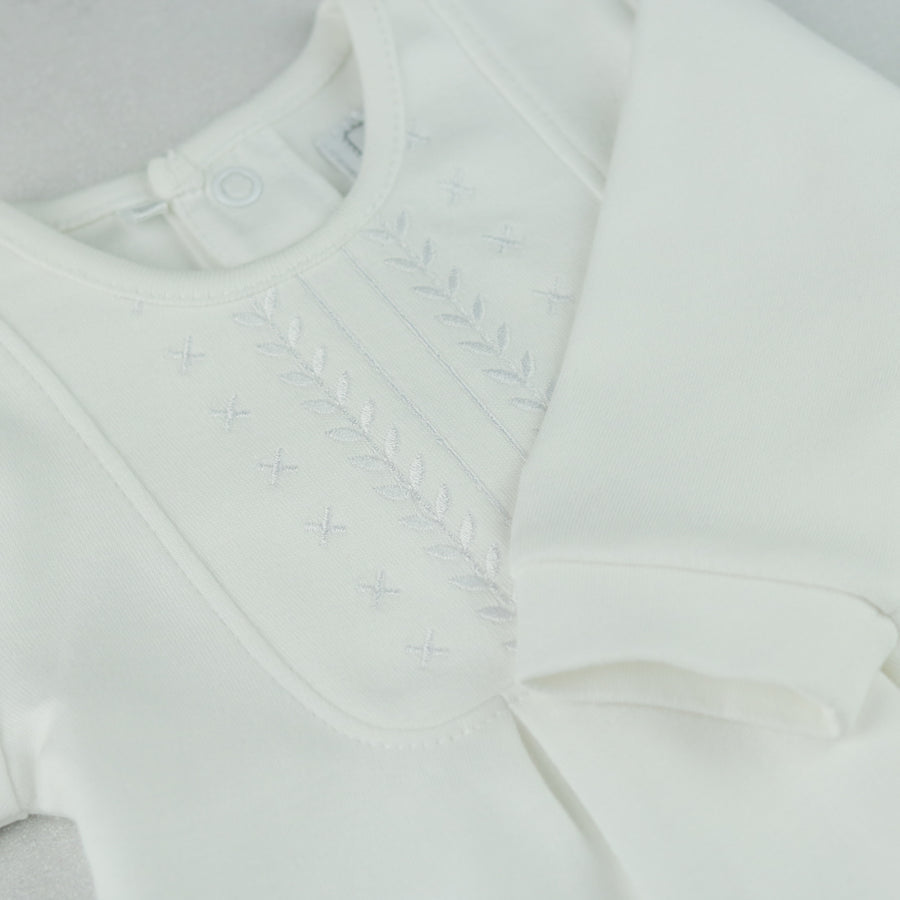 Emile et Rose White Unisex Mallory Babygrow