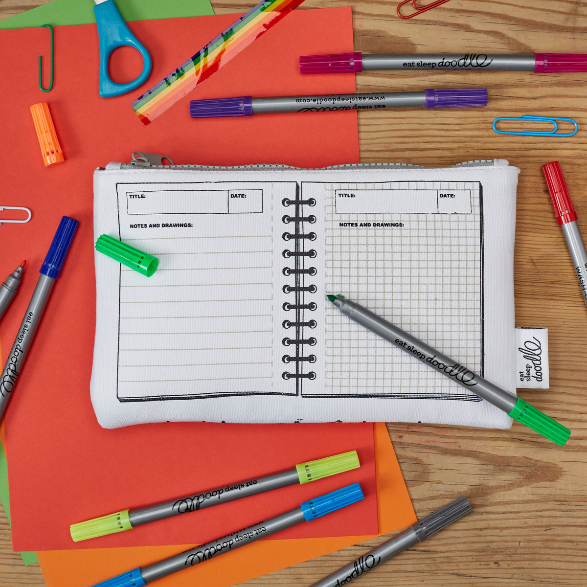 Dinosaur Colour In Pencil Case
