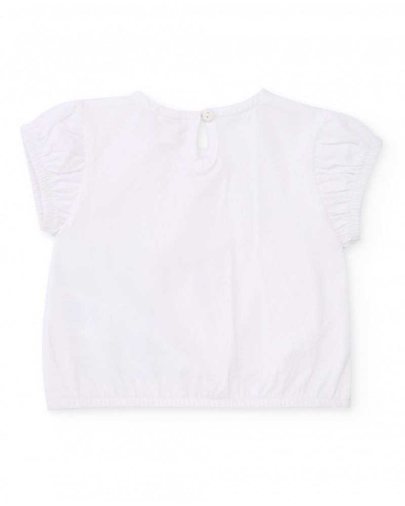 Tuc Tuc Girls White Floral Top