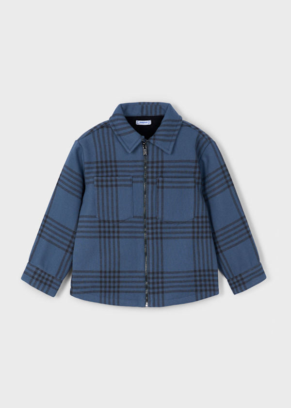 Mayoral Boys Navy Check Shacket