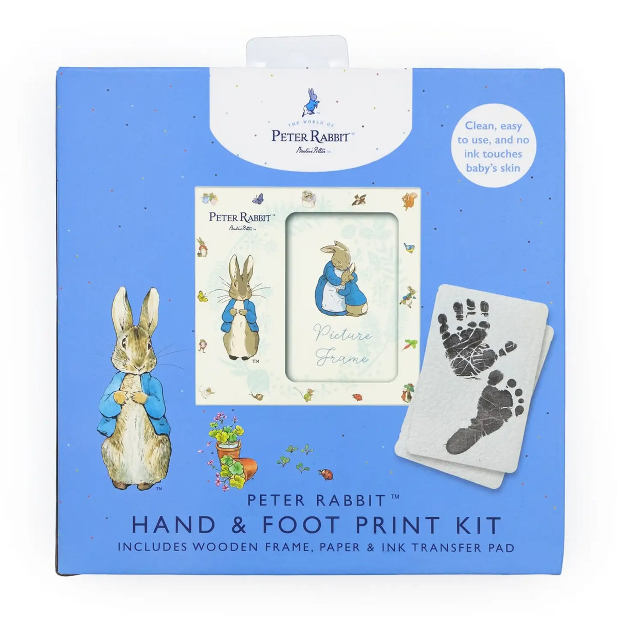 Peter Rabbit Hand and Foot Print Kit Frame Set