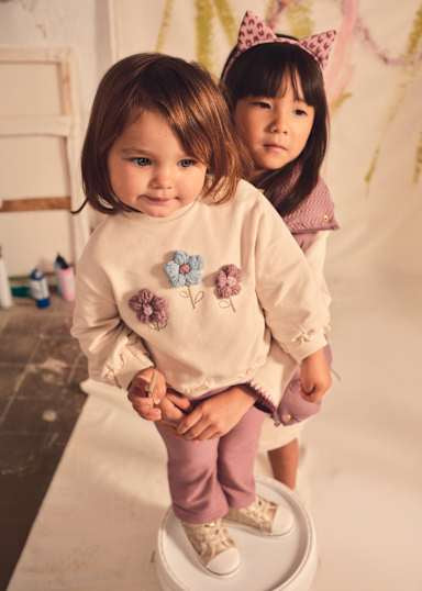 Mayoral Younger Girls Violet Flare Outfit