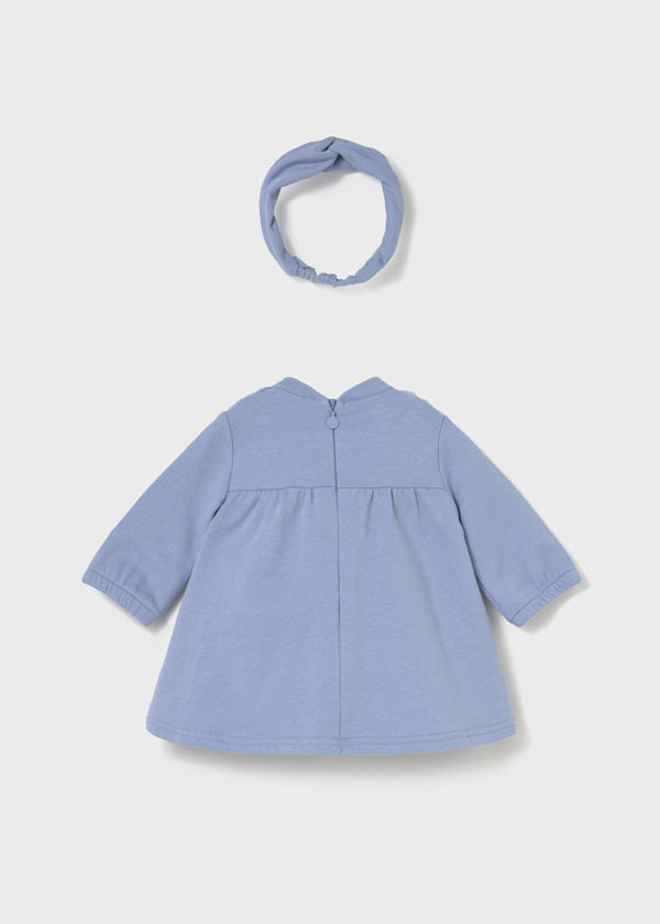 Mayoral Baby Girl Dream Blue Dress and Headband Set