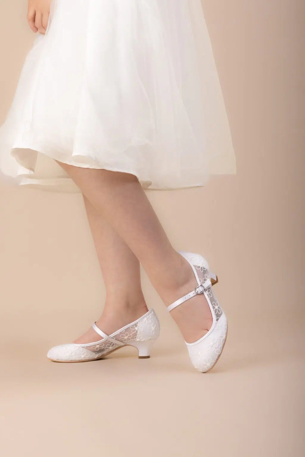 Daisy Communion Shoe White