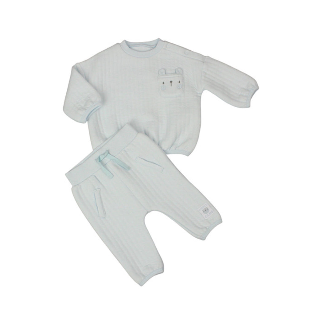 Baby Boys Soft Blue Tracksuit
