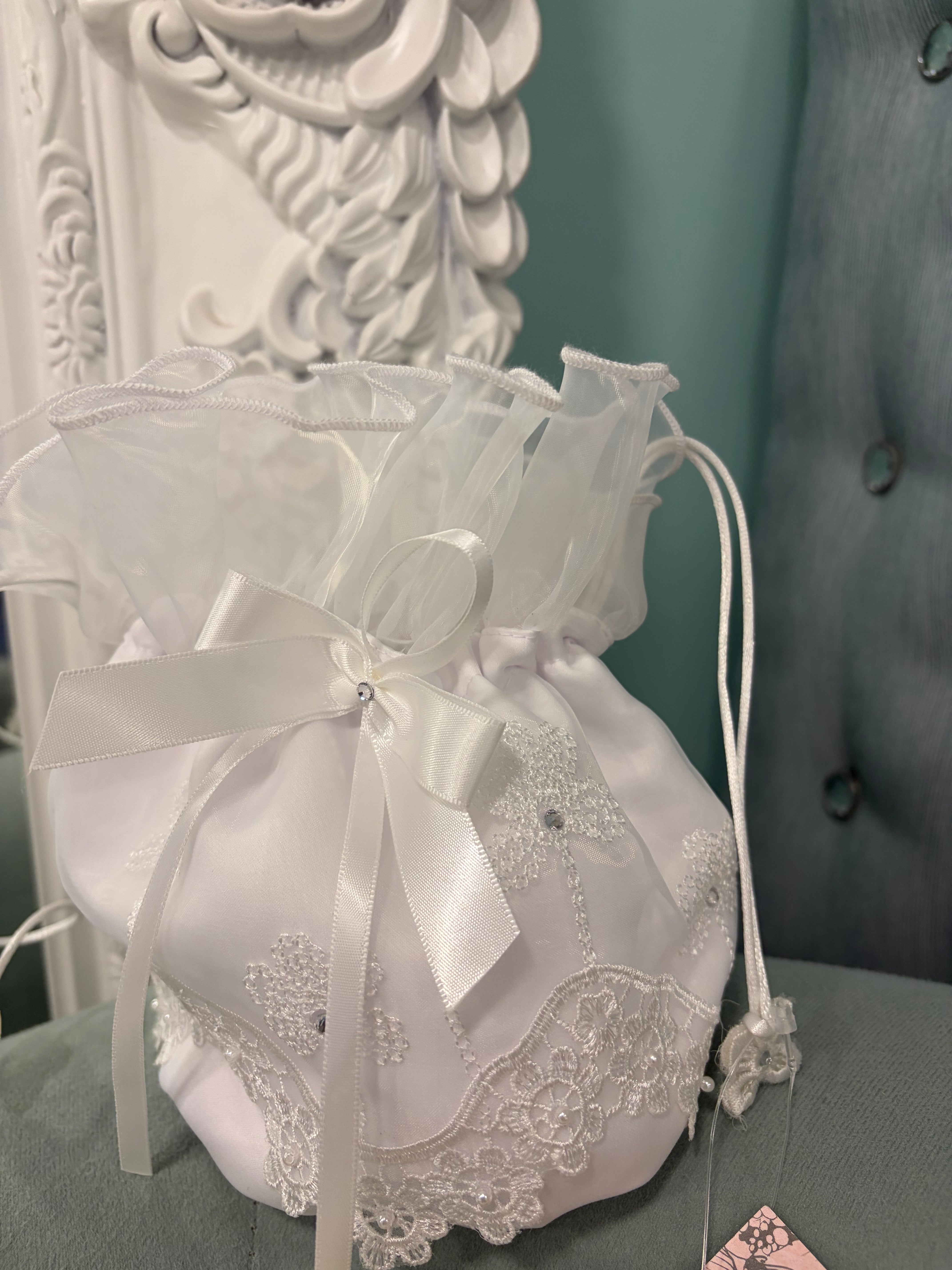 Phoebe White Communion Bag