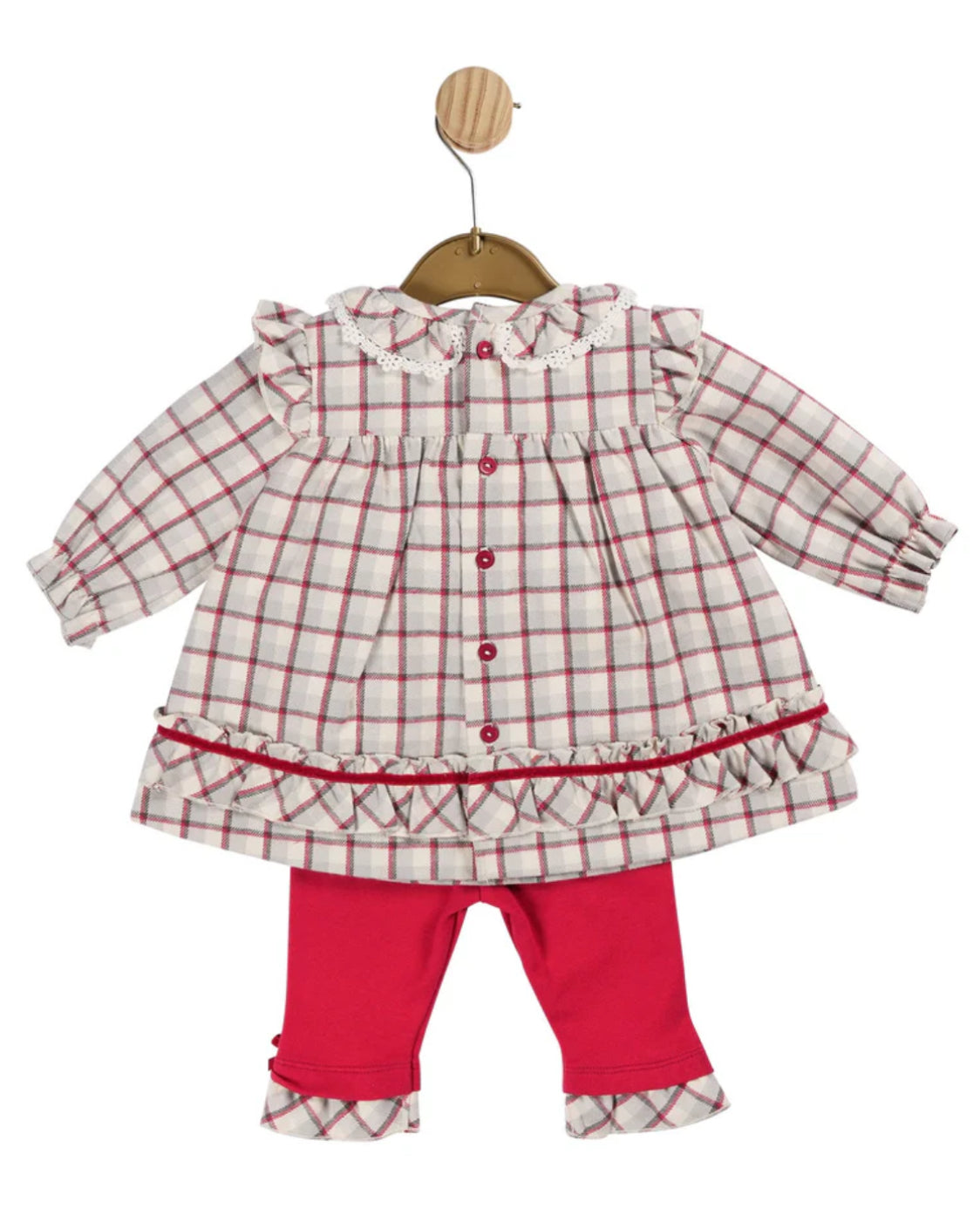 Younger Girls Red Check Outfit