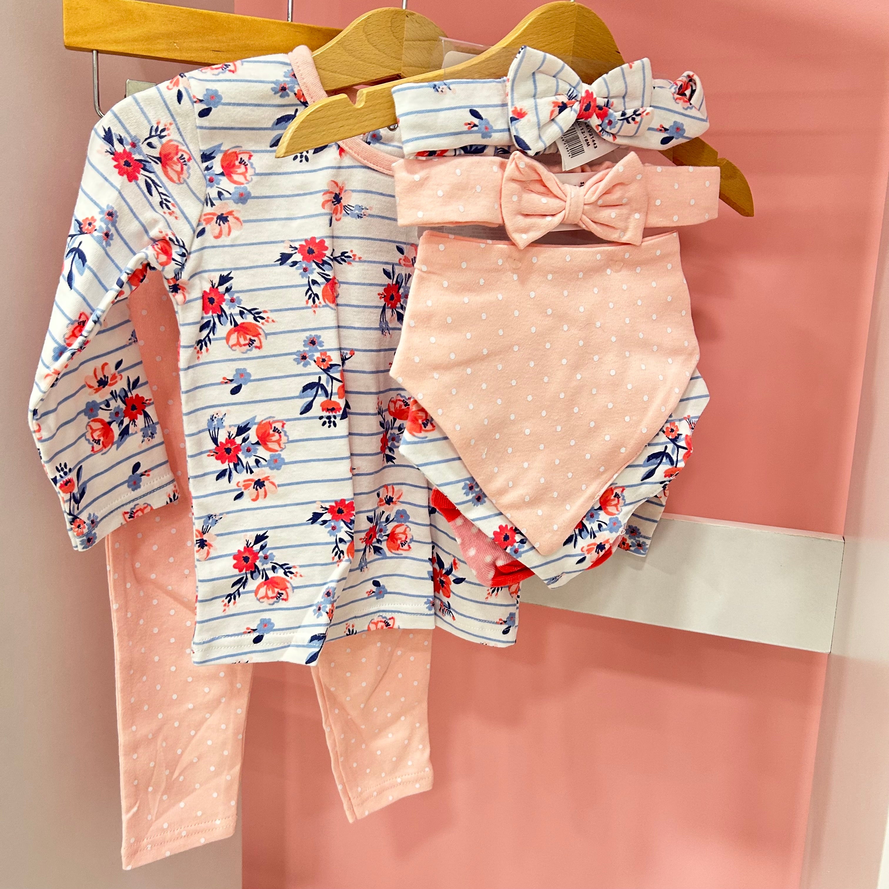 Baby Girls Flower Outfit Set