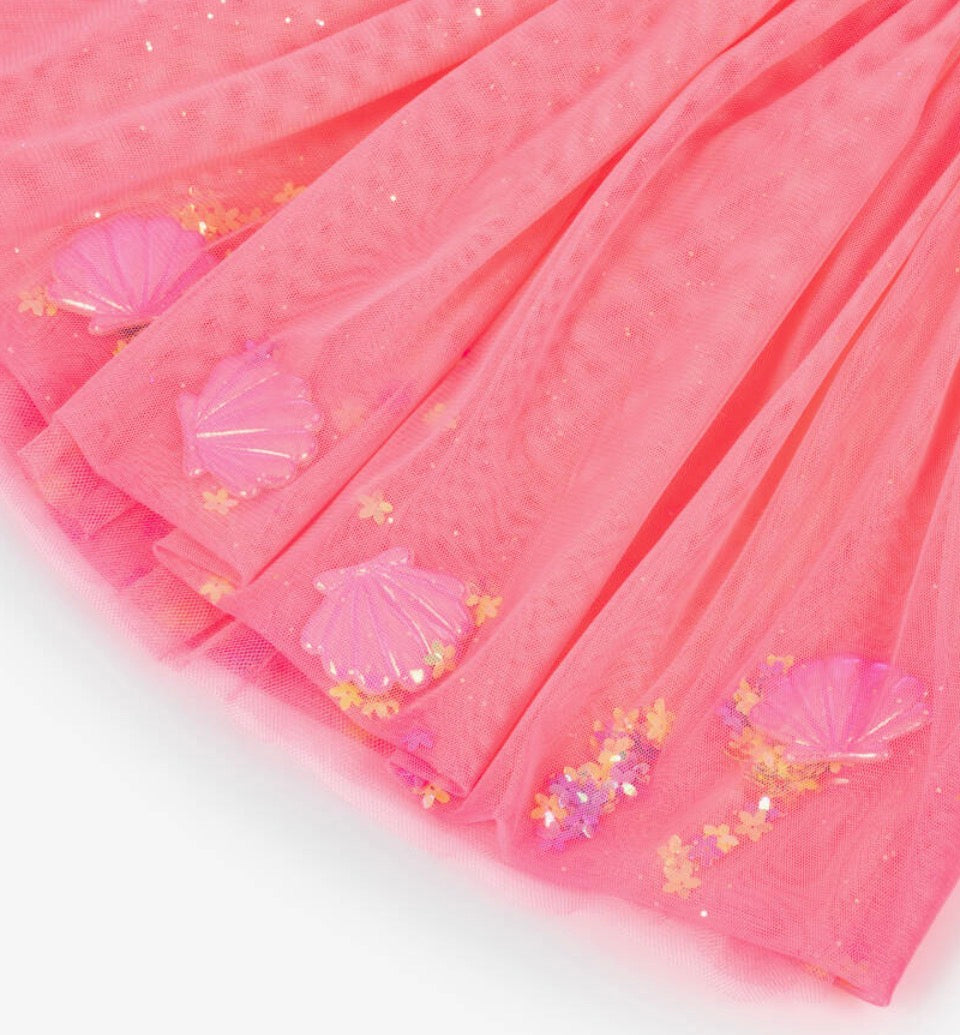 Billieblush Girls Neon Coral Tutu Skirt