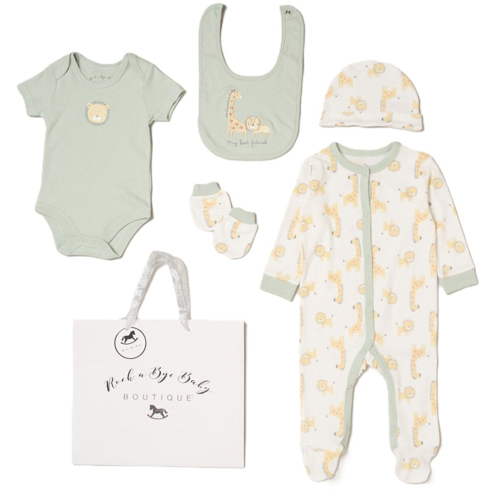 Sage Green Baby Outfit Gift Set