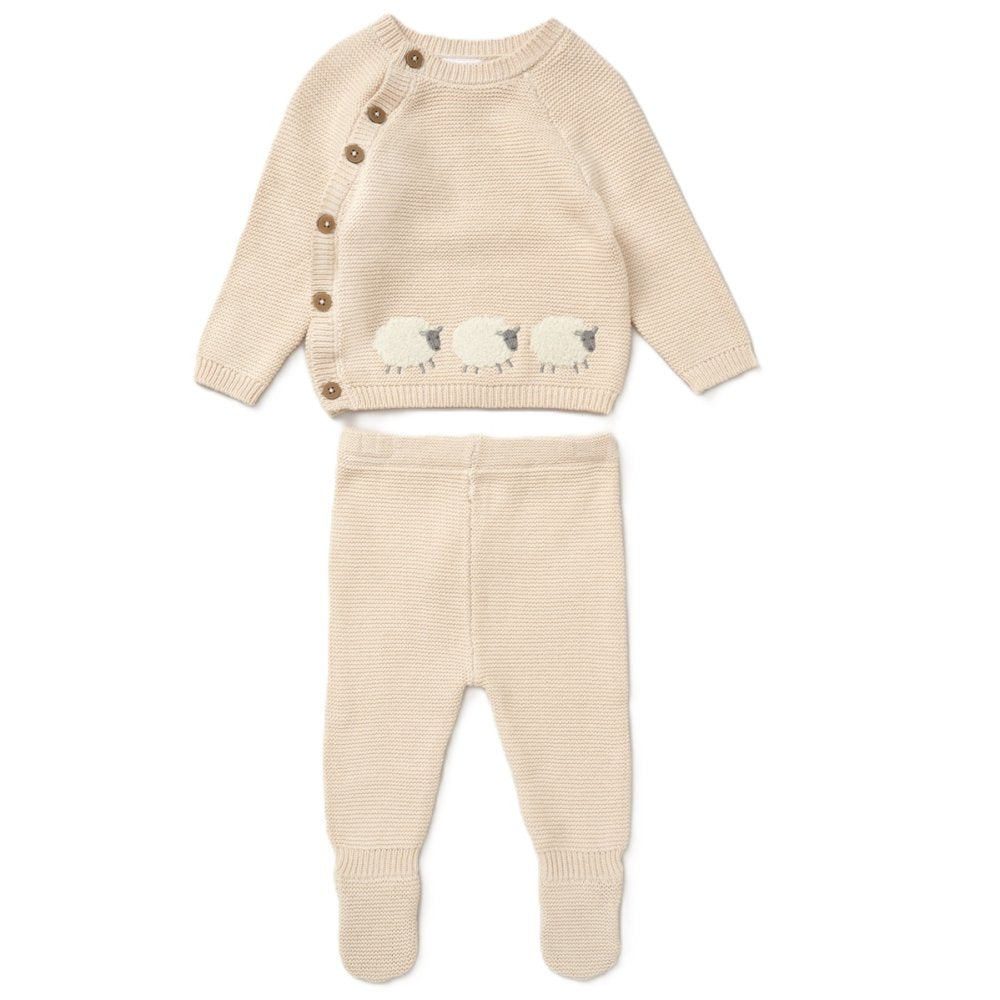 Baby Boys Beige Sheep Outfit