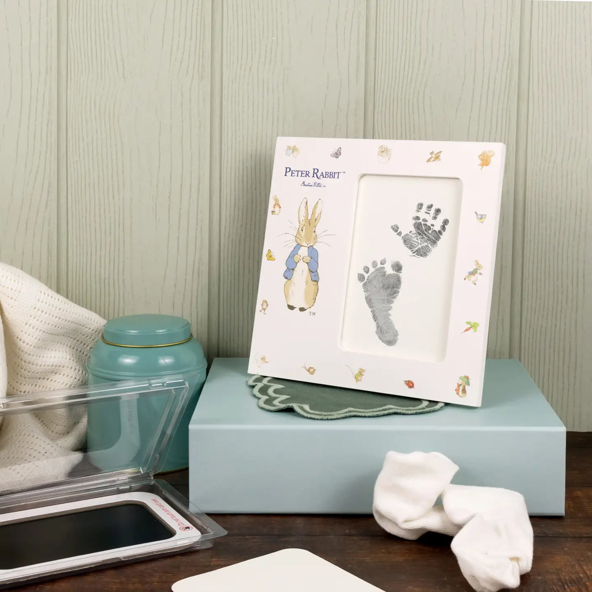 Peter Rabbit Hand and Foot Print Kit Frame Set