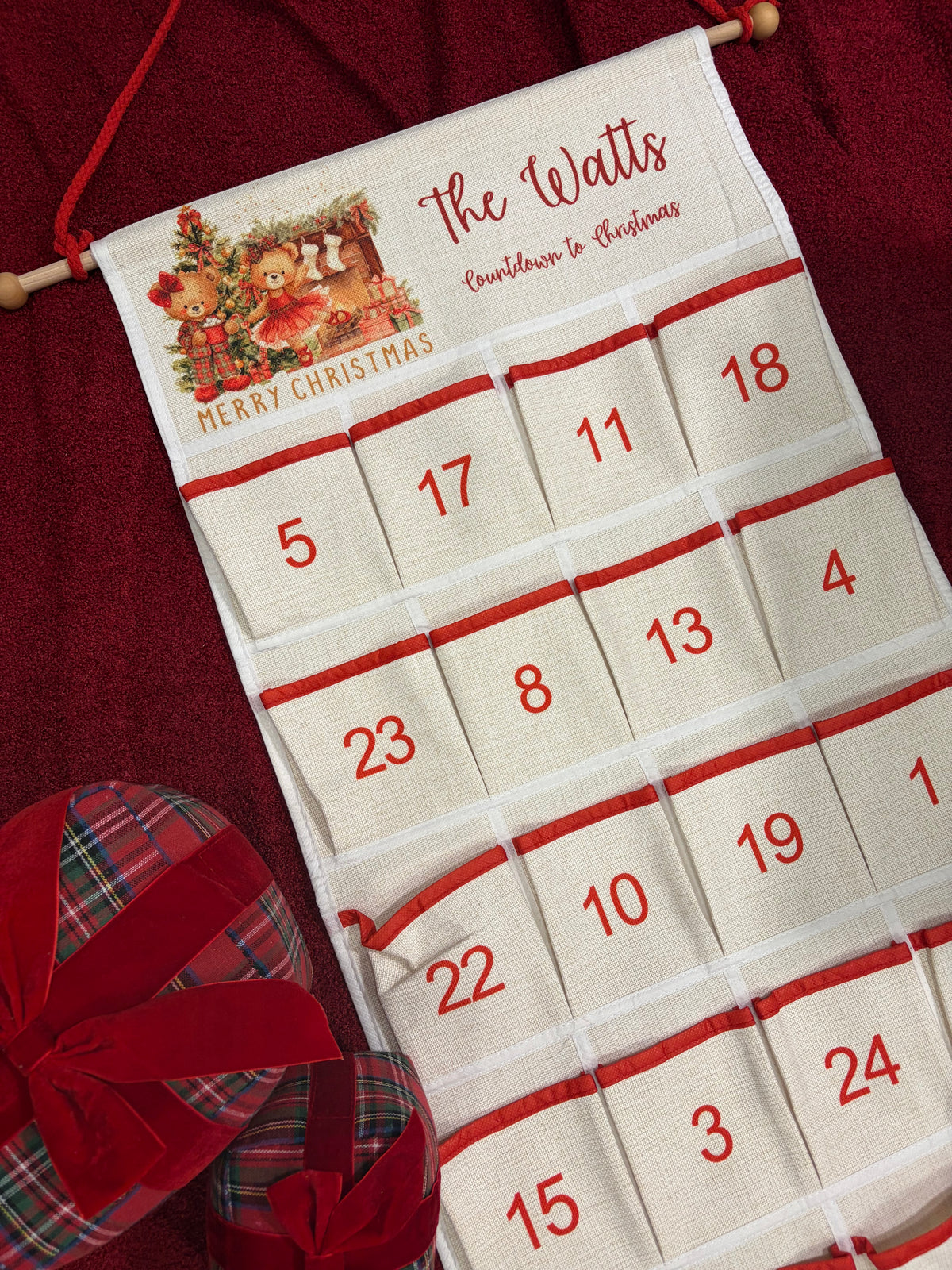 Personalised Reusable Advent Calendar