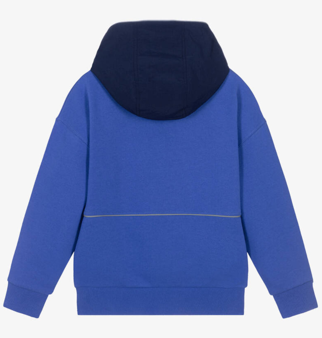 Timberland Boys Cotton Hoodie With Reflective Logo.