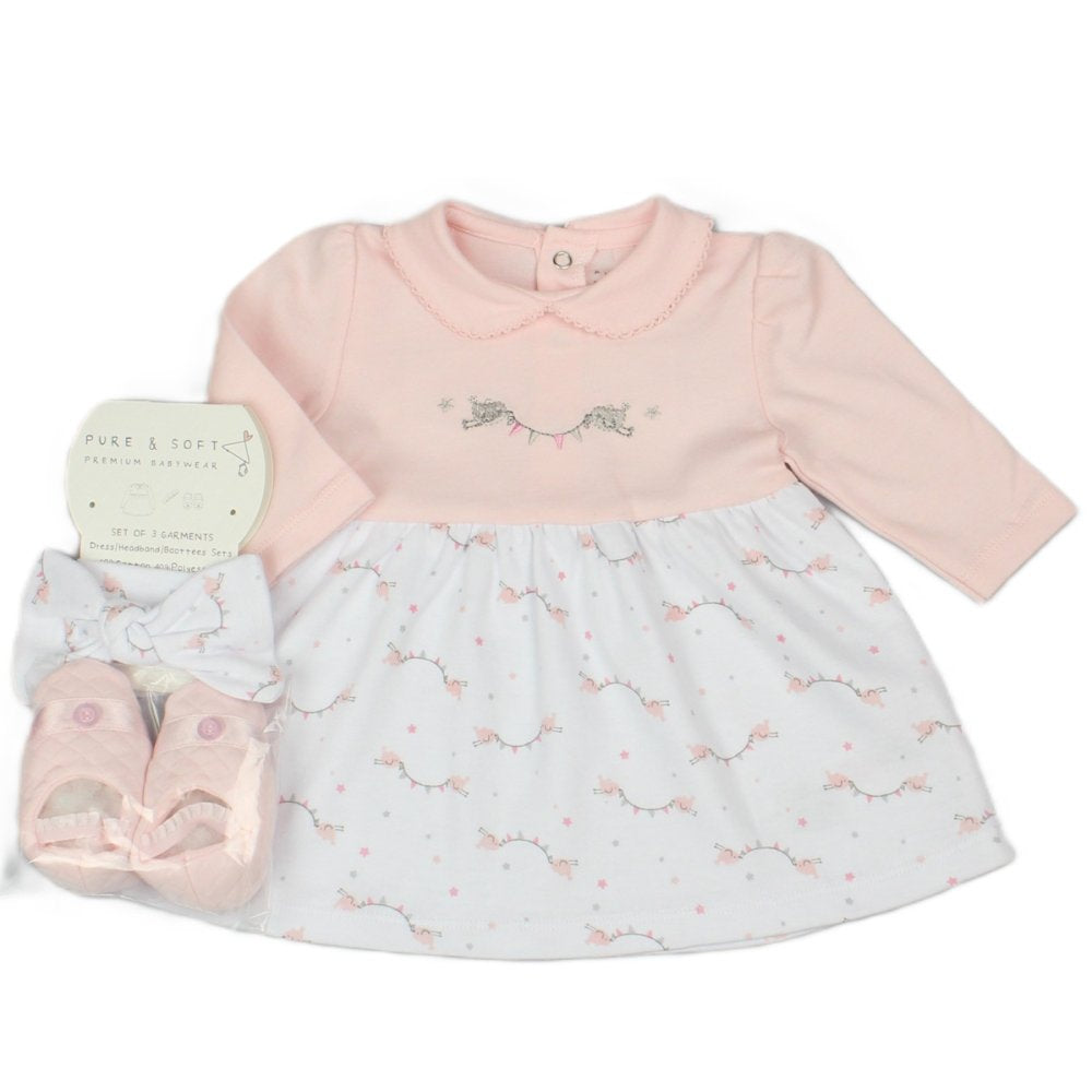 Baby Girl Pink Dress Gift Set