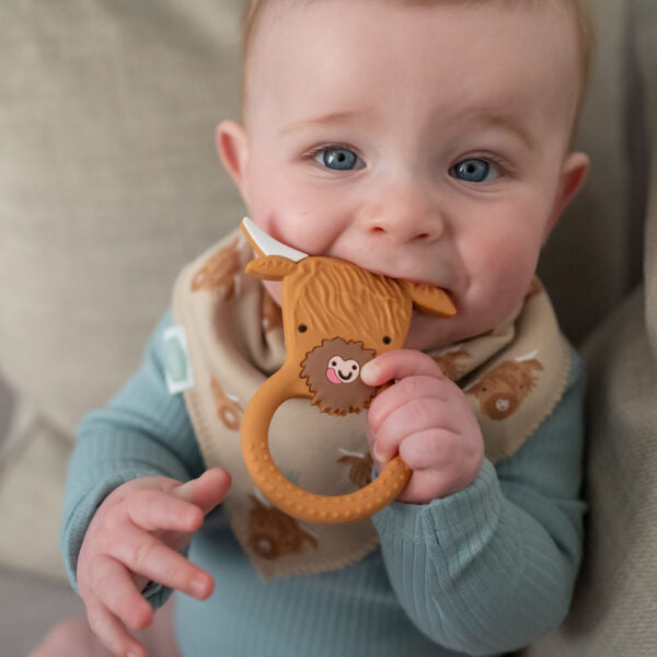 Ziggle Baby Highland Cow Teether