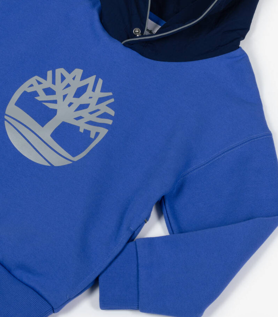 Timberland Boys Cotton Hoodie With Reflective Logo.