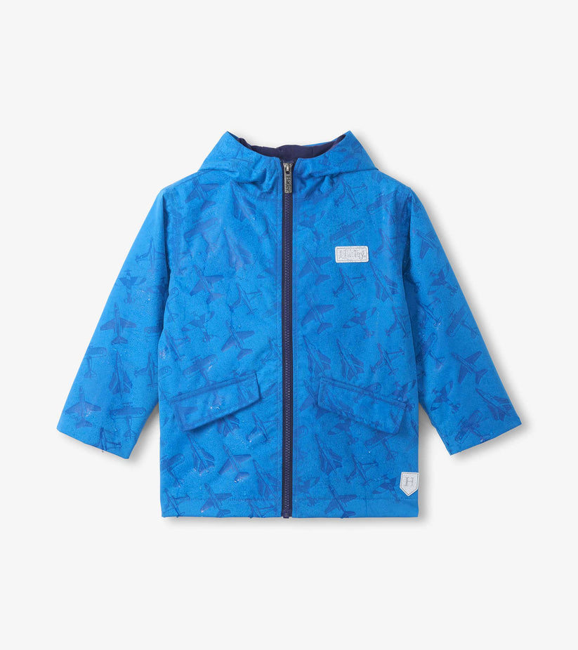 Hatley Boys Blue Colour Reveal Coat