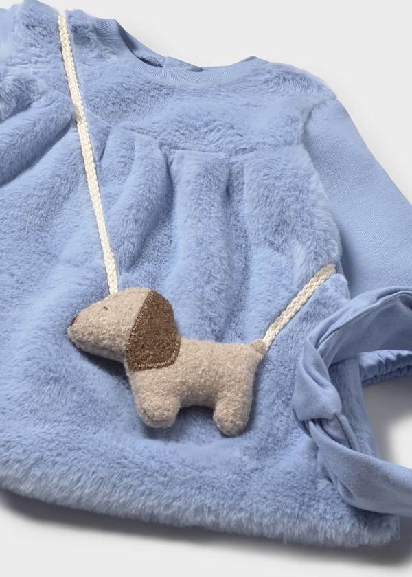 Mayoral Baby Girl Dream Blue Dress and Headband Set