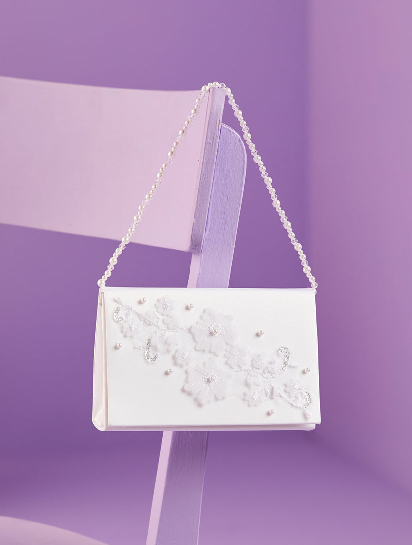Samantha White Communion Bag
