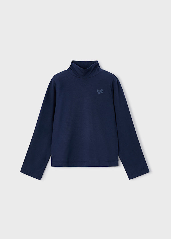 Mayoral Girls Long Sleeve Navy Turtleneck