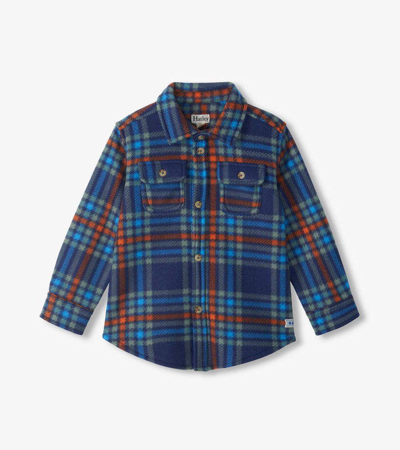 Hatley Boys Plaid Fleece Shirt
