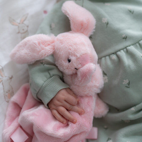 Ziggle Baby Pink Bunny Comforter