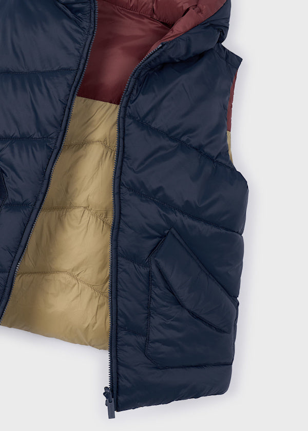 Mayoral Boy’s Navy Reversible Gilet 4382