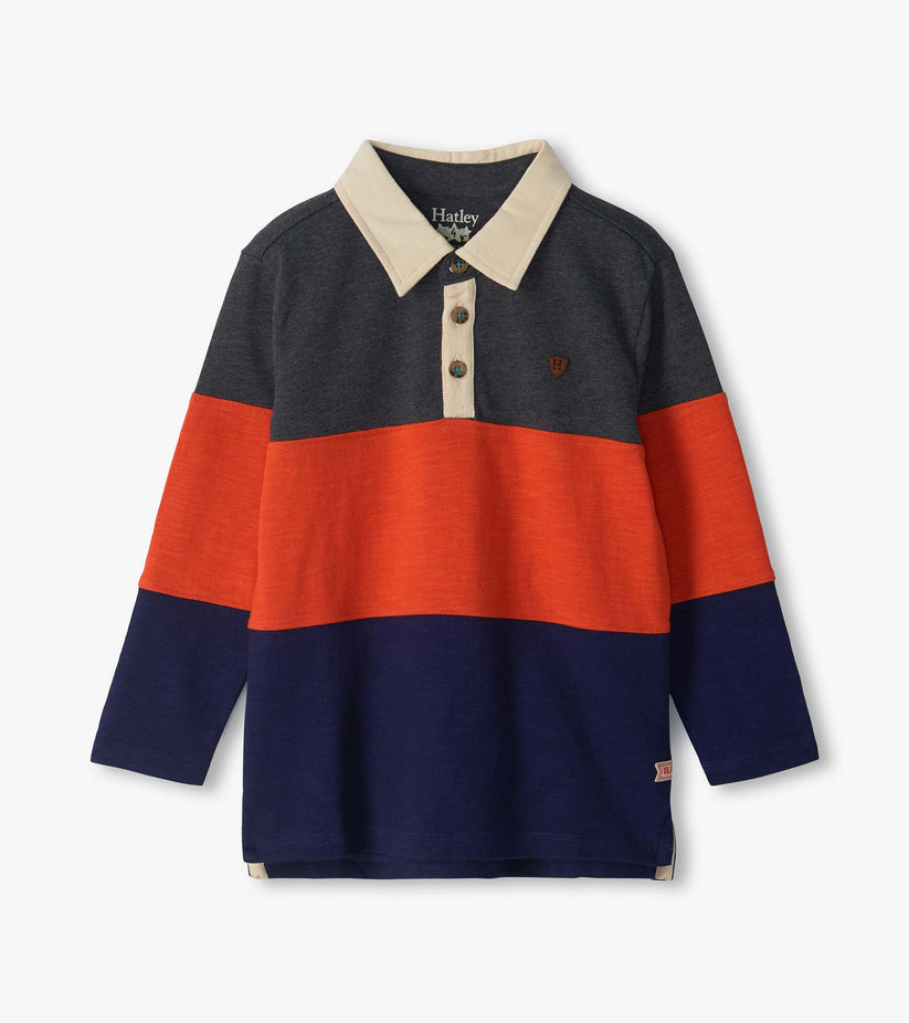 Hatley Boys Colourblock Stripe Polo