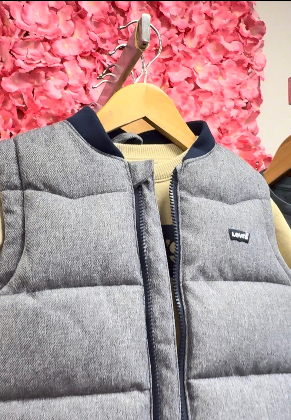 Levi’s Boys Navy Puffer Gilet