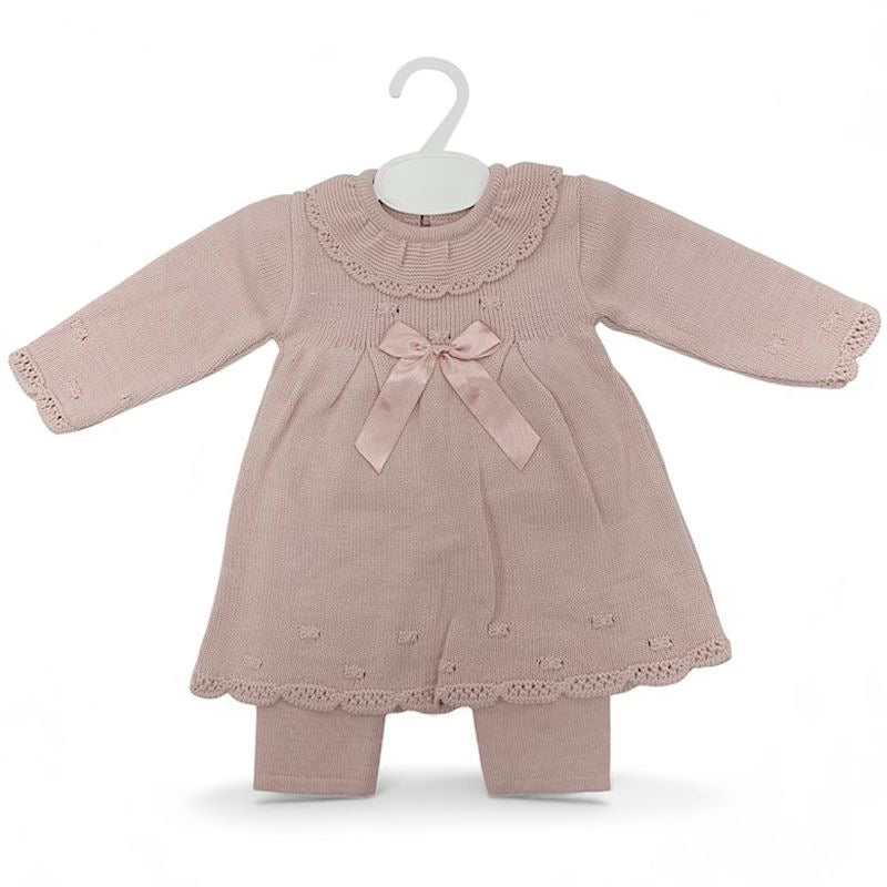 Baby Girls Vintage Rose Knit Outfit