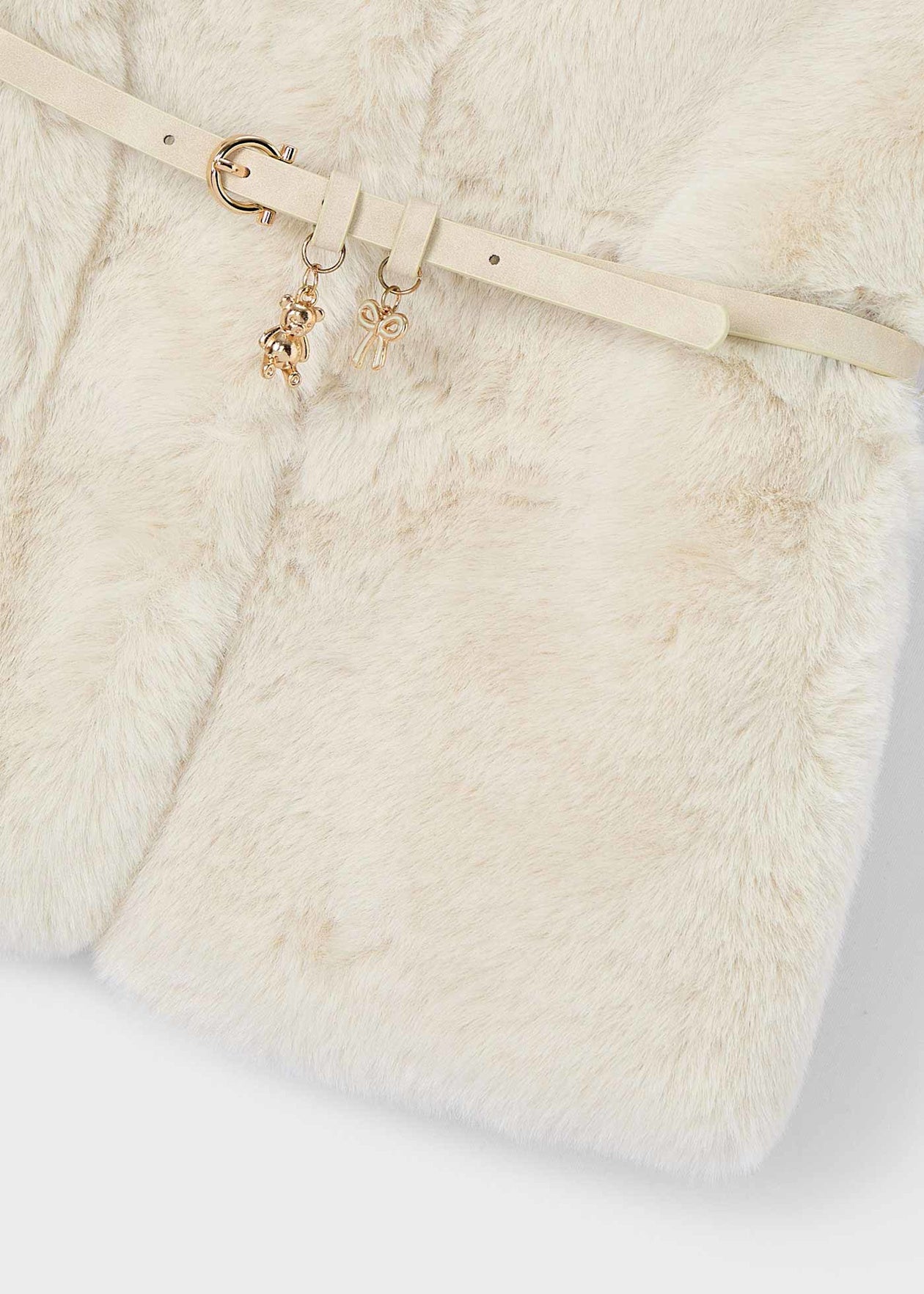 Mayoral Faux Fur Gilet With Belt 4315 093