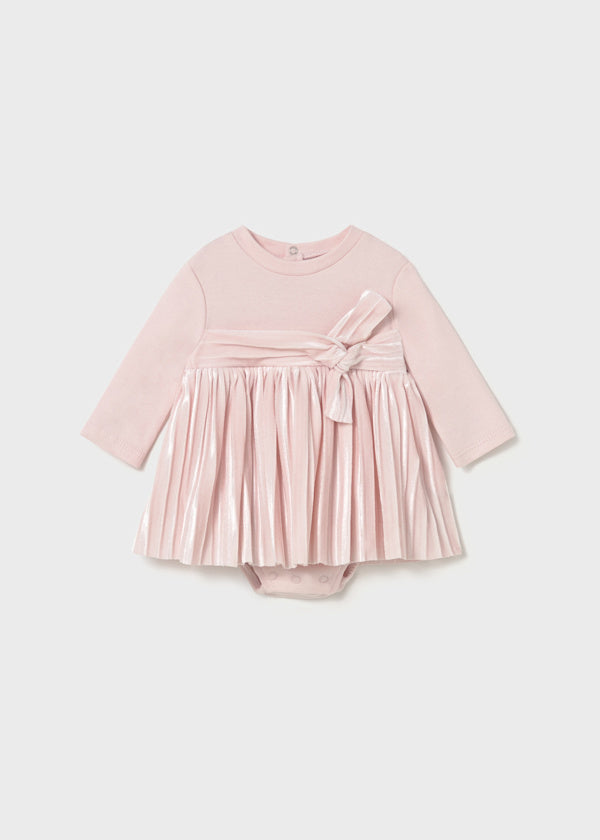 Mayoral Baby Girls Pink Velour Dress