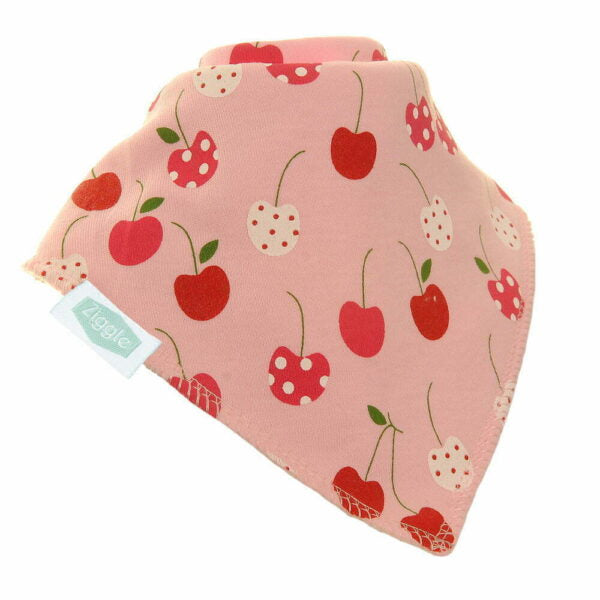 Ziggle Baby Pink Cherries Bib