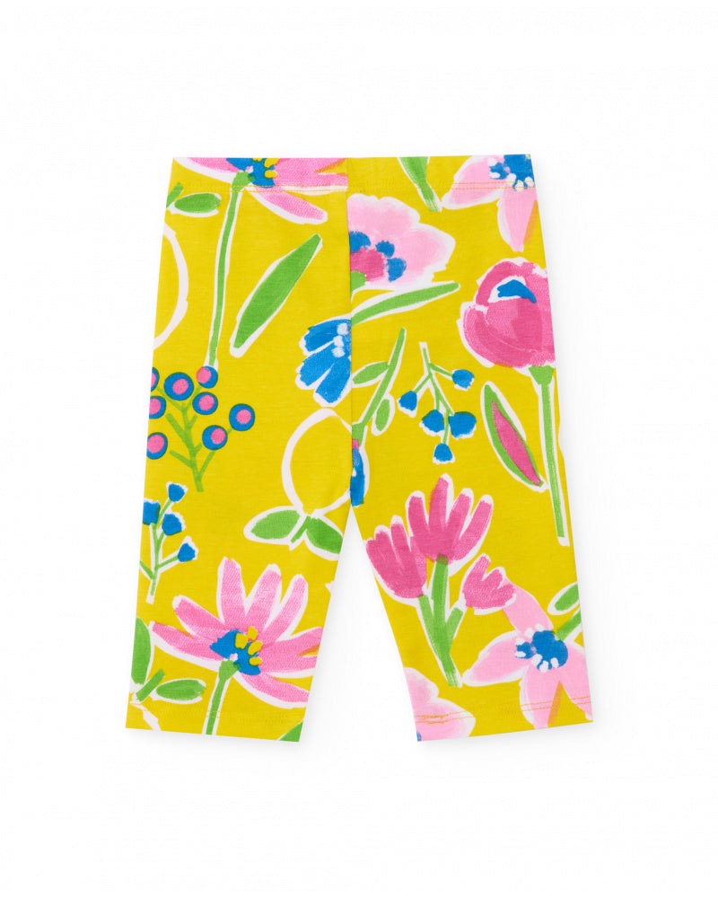 Tuc Tuc Girls Lemon and Pink Legging Set