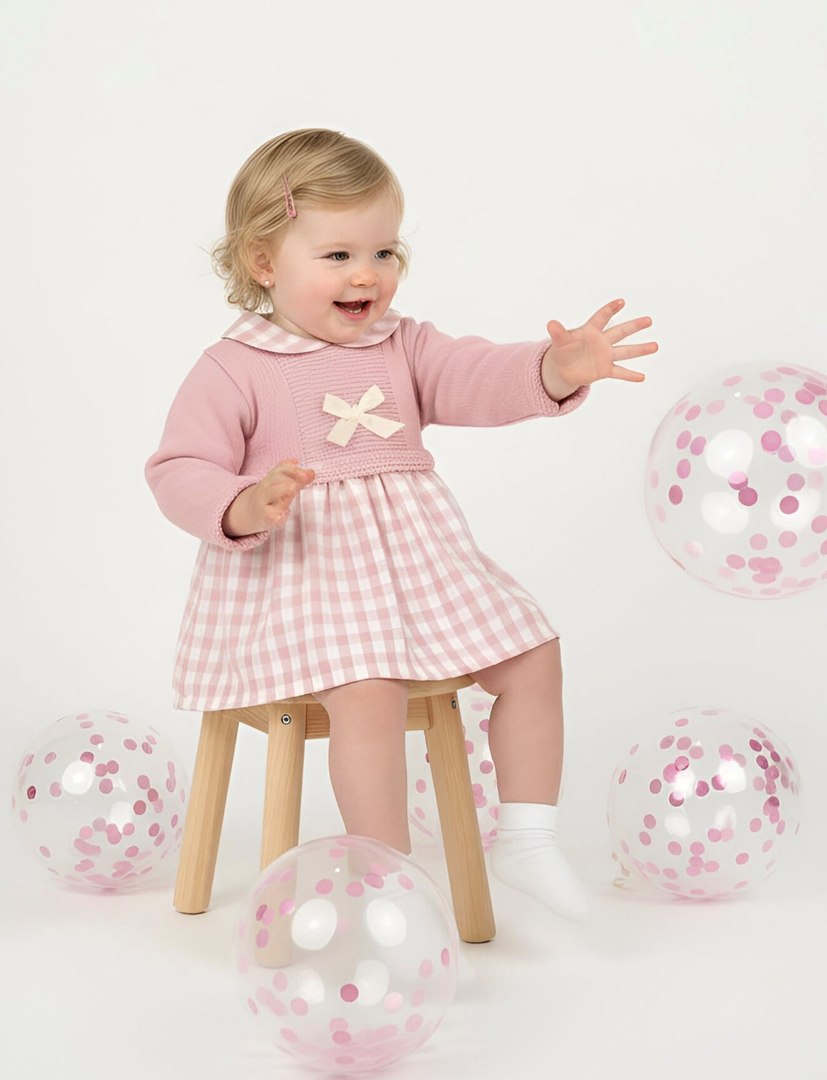Baby Girl Dusky Pink Ada Dress