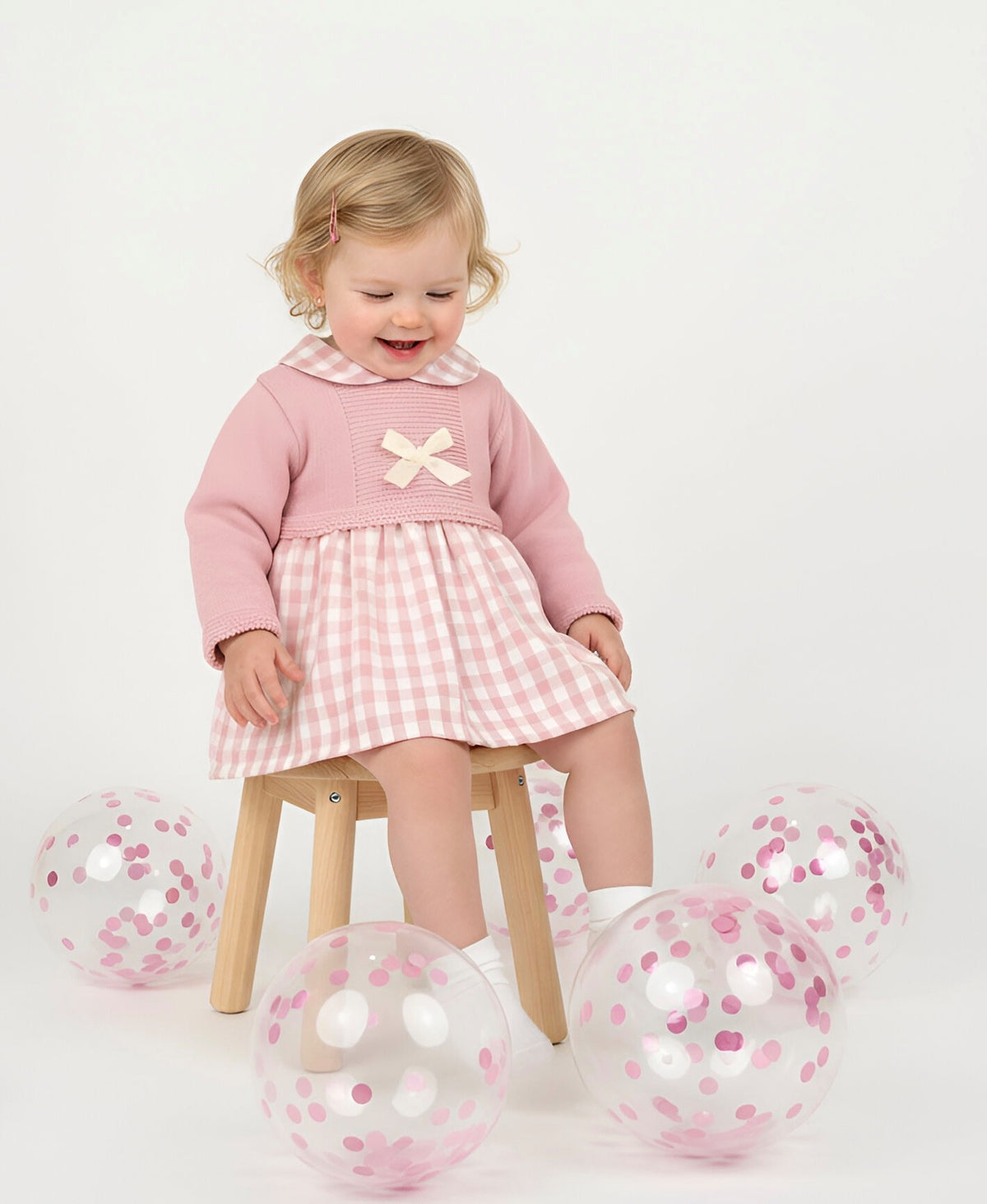 Baby Girl Dusky Pink Ada Dress