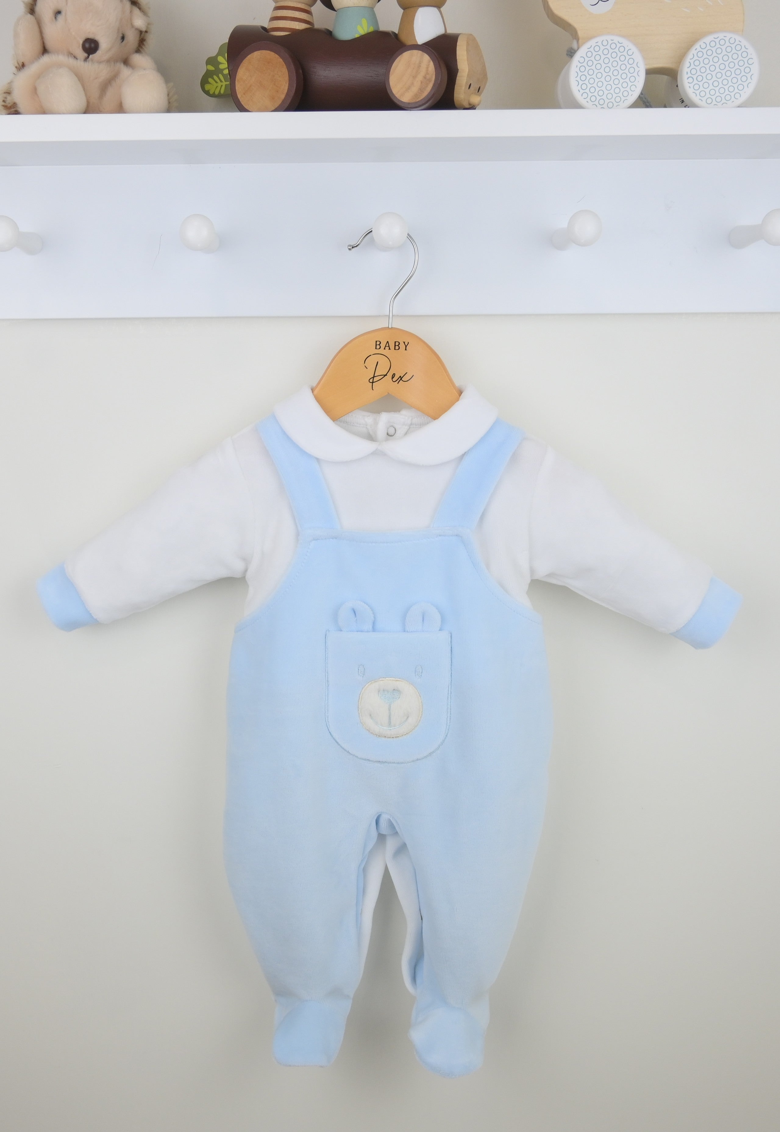 Baby Bear Sleepsuit in Blue